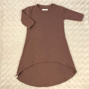 Mini Mioche High Low Dress Size 1/2 Brown